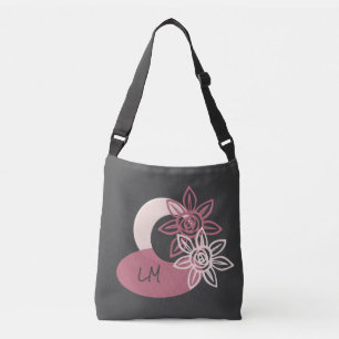 Sac Ajustable Fourre-tout personnalisée Gray et rose