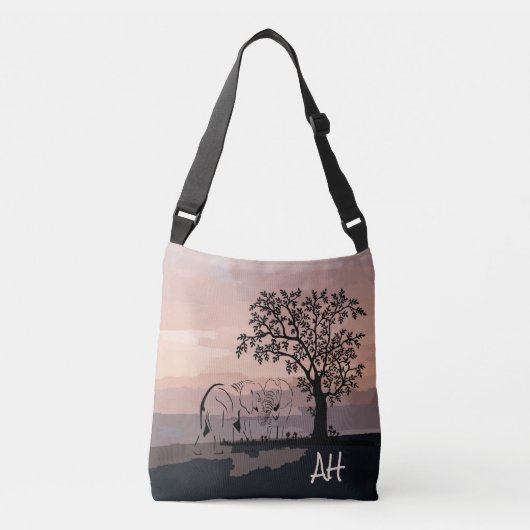 Sac Ajustable Fourre-tout personnalisées avec éléphants (Devant)