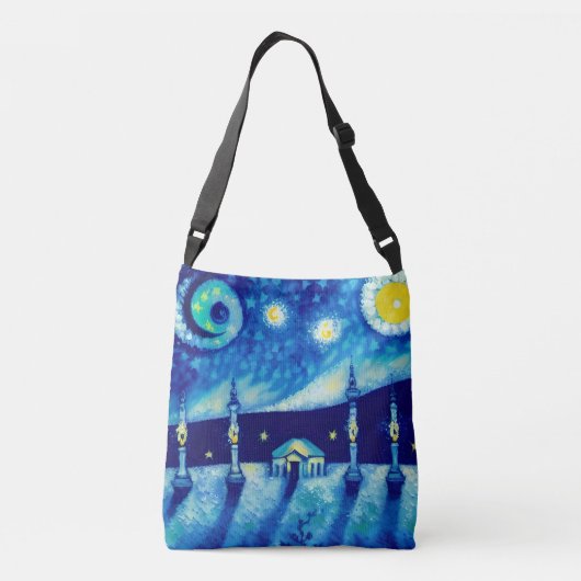 Sac Ajustable Fourre-tout Transcarrossable Surreal Village (Dos)