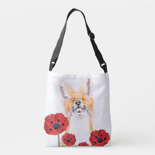 Sac Ajustable fox and poppies (Dos)