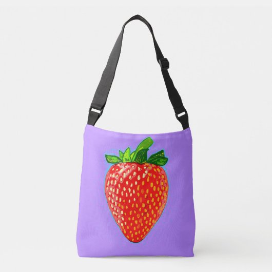 Sac Ajustable Fraise juteuse en style pop art (Devant)