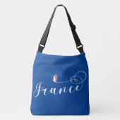 Sac Ajustable France, drapeau français au coeur (Devant)