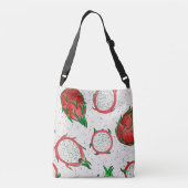 Sac Ajustable Fruit de dragon rouge sur blanc (Dos)