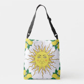 Sac Ajustable Fruits de citron tropicaux, Face Soleil. (Dos)