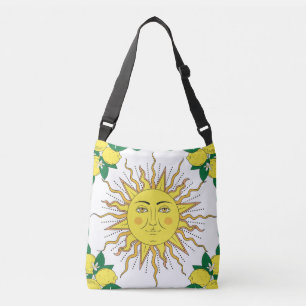Sac Ajustable Fruits de citron tropicaux, Face Soleil.
