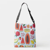 Sac Ajustable Fruits Exotiques : Imprimé tendance sans couture. (Dos)