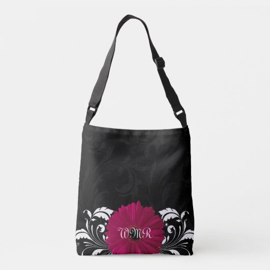 Sac Ajustable Fuchsia, noir/blanc Gerbera Daisy (Dos)