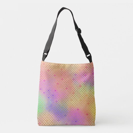 Sac Ajustable Fun Pastel rose et orange sirène Motif (Dos)