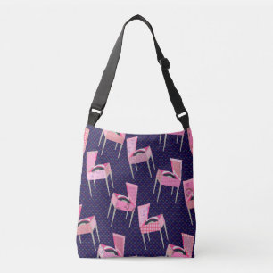 Sac Ajustable Fun Pink Retro Record Player Kitschy Music Motif
