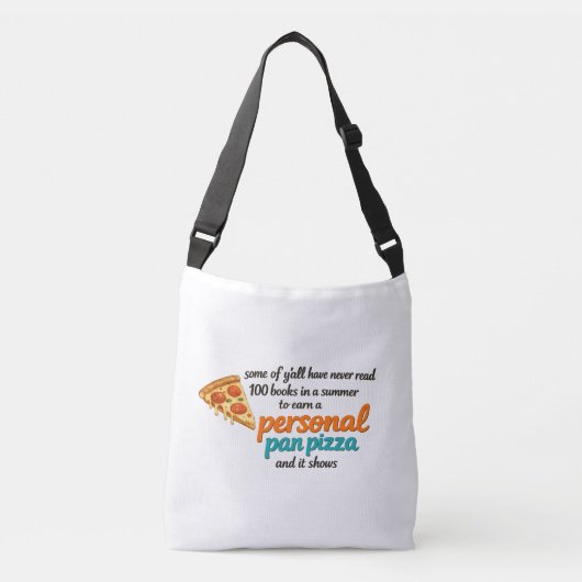 Sac Ajustable Funny Personal Pan Pizza Retro Lecture (Devant)