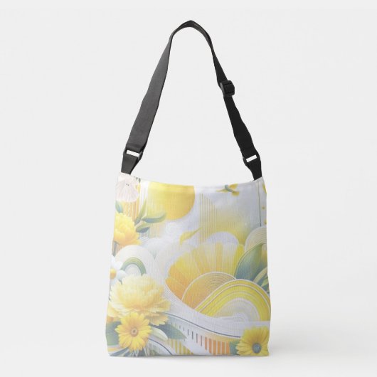 Sac Ajustable Fusion Soleil : Dessins Vibrants Jaune & Citron (Devant)