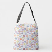 Sac Ajustable Fuzzy Flower Rpt Pattern Pastels on White (Dos)