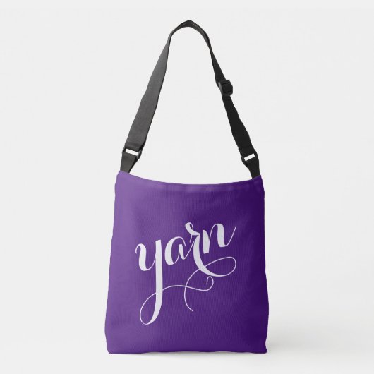 Sac Ajustable GAGNEZ ! Typographie blanc Calligraphie violet (Devant)