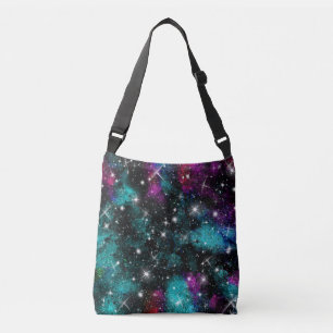 Sac Ajustable Galaxie violette verte étoile Voie lactée