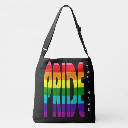 Sac Ajustable Gay pride LGBT Arc-en-ciel Typographie LGBTQ (Dos)