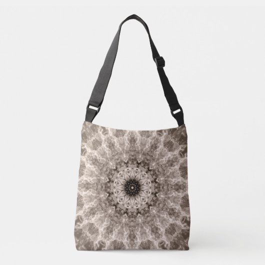 Sac Ajustable géométrique, beige, marron, mandala (Devant)