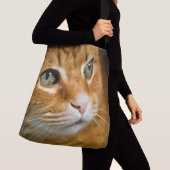 Sac Ajustable Gingembre adorable Tabby Chat Poster Portrait anim (De près)