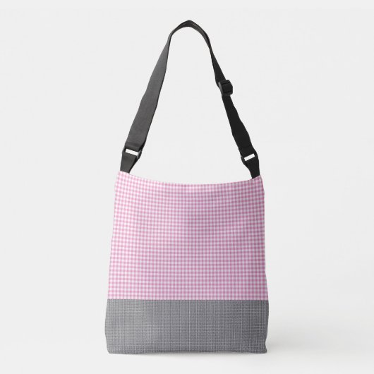 Sac Ajustable Gingham_Deep rose Gris-Emballage-Sac-Multi-SZ (Devant)