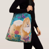 Sac Ajustable GINGKO LE CHOW ROUGE FOURRE-TOUT ou CROSSBODY (De près)