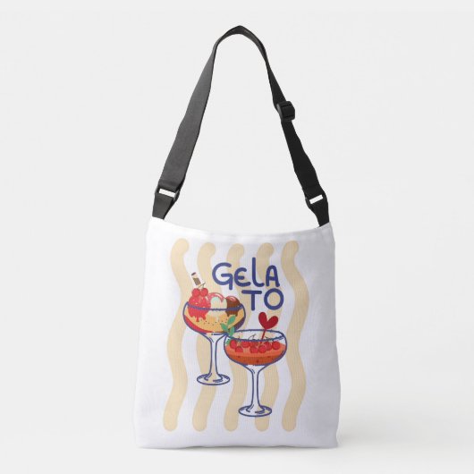Sac Ajustable 🍦 GLACE – Graphisme Rétro Mignon de Glace (Devant)