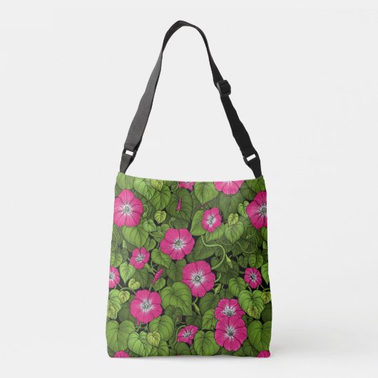 Sac Ajustable Gloire du matin en rose et vert (Dos)