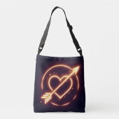 Sac Ajustable glowing image of a heart with cupid's arrow (Dos)