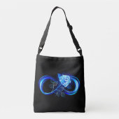 Sac Ajustable Glowing infinity with blue rose (Dos)