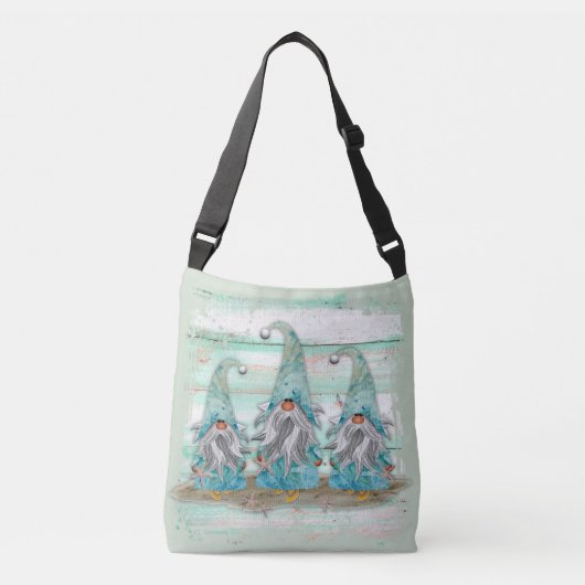 Sac Ajustable Gnomes de la plage de couleur d'eau bleu tropical (Devant)