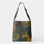 Sac Ajustable Gold Fall Moon Russe Forêt Nature Cerf (Dos)