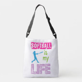 Sac Ajustable Golly filles - le base-ball est ma vie (Dos)