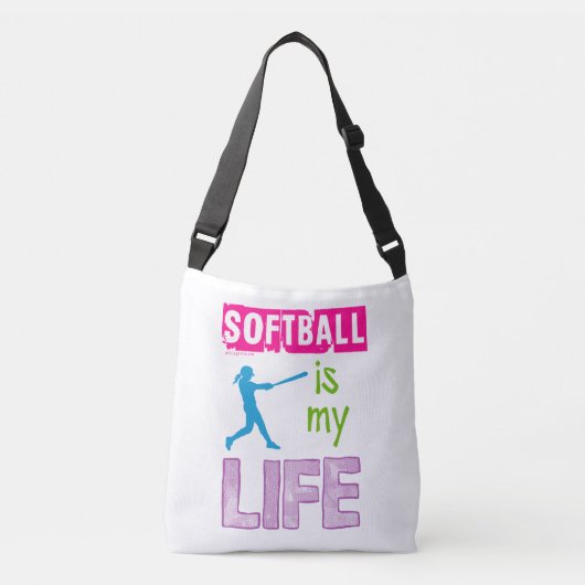 Sac Ajustable Golly filles - le base-ball est ma vie (Devant)