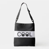 Sac Ajustable Good Vibes cool sur noir et blanc (Dos)