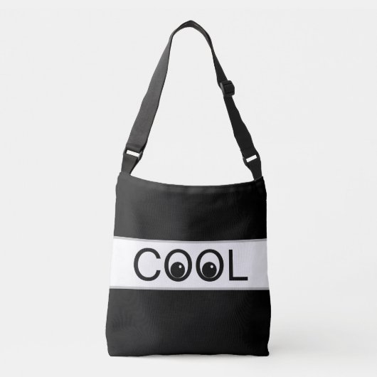 Sac Ajustable Good Vibes cool sur noir et blanc (Devant)
