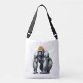 Sac Ajustable Gorilla Vector Art aux couleurs vives (Devant)