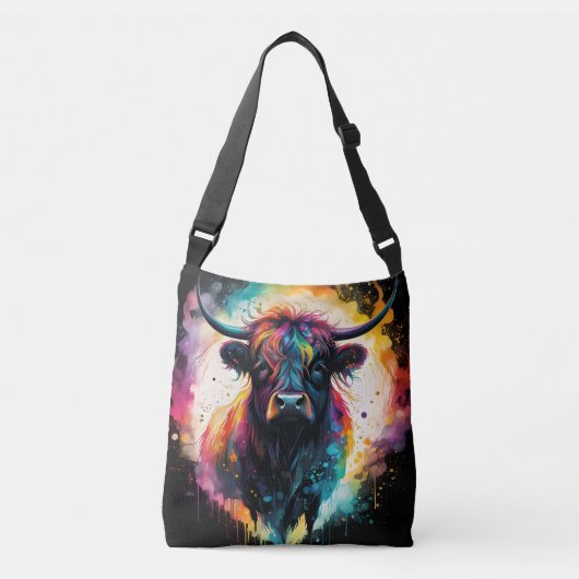 Sac Ajustable Grace Ghoost : Vache Holographique Spectrale, (Devant)