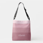Sac Ajustable Gradient or rose rayures et calligraphie (Dos)