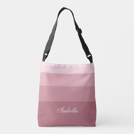 Sac Ajustable Gradient or rose rayures et calligraphie (Dos)