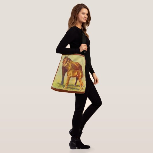Sac Ajustable grand cheval petite impression (Sur le modèle)