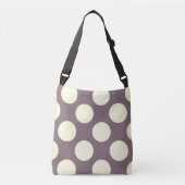 Sac Ajustable Grand design pois blanc sur violet (Devant)