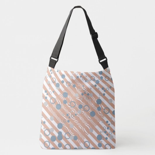 Sac Ajustable Grand Diamant Avec Bandes Asymétriques (Devant)