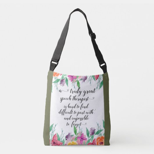 Sac Ajustable Grand orthophoniste de l'école merci cadeau SLP (Devant)