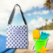 Sac Ajustable Grand point bleu Polka moderne