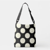 Sac Ajustable Grand pois noir et blanc (Devant)