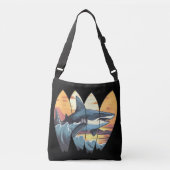 Sac Ajustable Grand Surf de requin blanc (Devant)