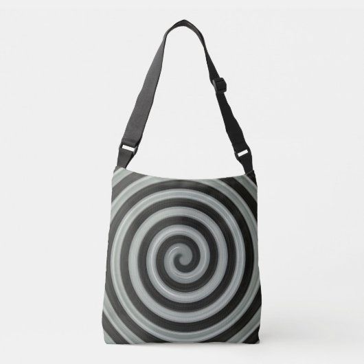 Sac Ajustable grande spirale noire et blanche (Devant)