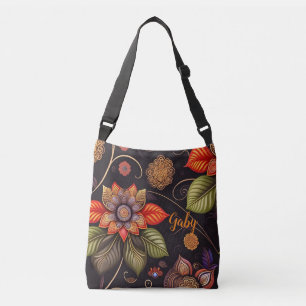 Sac Ajustable grandes fleurs avec motifs nobles