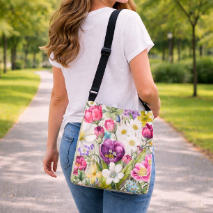 Sac Ajustable Grands motifs floraux assortis de couleurs sombres