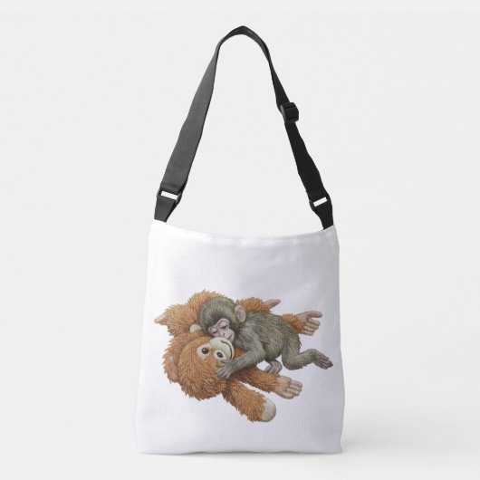 Sac Ajustable Graphisme de Monkey Punch, bébé singe orang-outan (Devant)