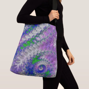 Sac Ajustable Gras Vibrant coloré Funky Trippy Fractal Spiral