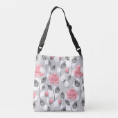 Sac Ajustable Gray and pink. Floral (Dos)